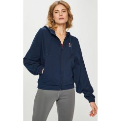 Reebok Classic - Bluza. Niebieskie bluzy damskie Reebok Classic, s, z nadrukiem, z elastanu, bez rękawów, z kapturem. W wyprzedaży za 239,90 zł.