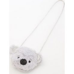 Torebki klasyczne damskie: Pluszowa torebka koala – Jasny szar
