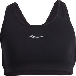 Biustonosz sportowy SAUCONY ROCK IT BRA TOP BLACK / SAW800254-BK. Czarne topy damskie Saucony, bez wzorów, bez rękawów. Za 129,99 zł.