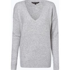 Review - Sweter damski, szary. Szare swetry klasyczne damskie Review, m, z wełny, z dekoltem w serek. Za 129,95 zł.