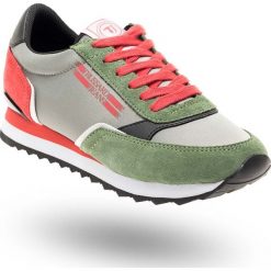 SNEAKERSY Trussardi Jeans. Zielone sneakersy damskie Trussardi Jeans, z jeansu. Za 384,30 zł.