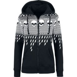 Rock Rebel by EMP Freaking Out Loud Bluza z kapturem rozpinana damska czarny. Czarne bluzy rozpinane damskie marki Rock Rebel by EMP, xs, z nadrukiem, z kapturem. Za 164,90 zł.
