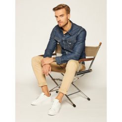 Koszula Wrangler Ls Western W5F25K098. Niebieskie koszule męskie Wrangler, m, bez wzorów, casualowe, bez kołnierzyka, bez rękawów. Za 219,00 zł.