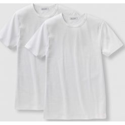 T-shirt z bawełny. Szare podkoszulki męskie marki La Redoute Collections, l, z bawełny, z krótkim rękawem. Za 70,52 zł.