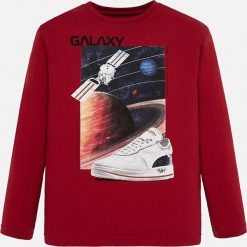 Mayoral - Longsleeve dziecięcy 128-172 cm. Żółte t-shirty chłopięce Mayoral, z nadrukiem, z bawełny, z długim rękawem. W wyprzedaży za 59,90 zł.
