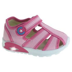 Beppi Dziewczęce Sandały Canvas Shoe 23 Różowe. Różowe sandały dziewczęce BEPPI, bez zapięcia. Za 67,00 zł.