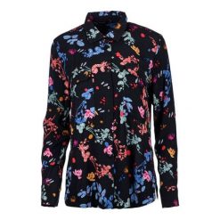 Desigual koszula damska S czarny. Czarne koszule damskie Desigual, na co dzień, s, bez wzorów, bez kołnierzyka, bez rękawów. W wyprzedaży za 169,00 zł.
