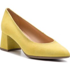 Półbuty HISPANITAS - Raquel-5 HV98460 Mimosa. Żółte półbuty damskie Hispanitas, bez wzorów, ze skóry, eleganckie, bez obcasa, na obcasie, bez zapięcia. W wyprzedaży za 279,00 zł.