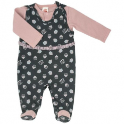 Makoma Komplet Dwuczęściowy Dziewczęcy Cupcakes 56 Różowy/Szary. Czerwone stroje dwuczęściowe dziewczęce marki Makoma, z bawełny. Za 49,00 zł.