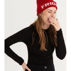 Bluzka z długimi rękawami - Czarny. Czarne bluzki damskie Sinsay, xl, bez wzorów, bez kołnierzyka, z długim rękawem. Za 24,99 zł.