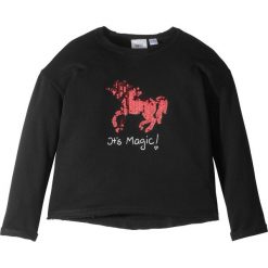 Bluzy dziewczęce: Bluza z cekinami bonprix czarny