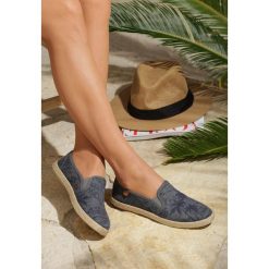 Czarne Espadryle Mignon. Czarne espadryle damskie Renee, bez wzorów, bez obcasa. Za 39,99 zł.