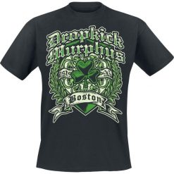T-shirty męskie z nadrukiem: Dropkick Murphys Boston Irish Heart T-Shirt czarny
