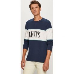 Levi's - Bluza. Niebieskie bluzy męskie Levi's®, s, z nadrukiem, z bawełny, z okrągłym kołnierzem, bez rękawów, bez kaptura. Za 279,90 zł.