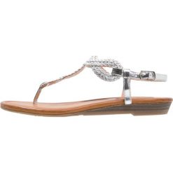 Chodaki damskie: Buffalo Japonki metallic silver