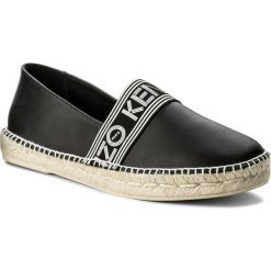 Espadryle KENZO - F855ES122L50 Noir 99. Czarne espadryle męskie marki Kenzo, ze skóry. W wyprzedaży za 549,00 zł.