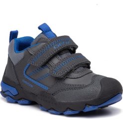 Sneakersy GEOX - J Buller B.D J949VD 054FU C0071 M Dk Grey/Royal. Szare trampki chłopięce Geox, bez wzorów, ze skóry ekologicznej, na rzepy. W wyprzedaży za 199,00 zł.