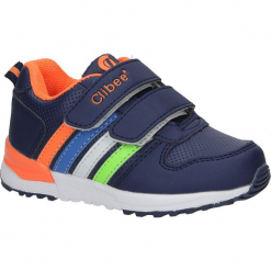 Granatowe buty sportowe na rzepy Casu F-661. Szare buciki niemowlęce Casu, na rzepy. Za 59,99 zł.