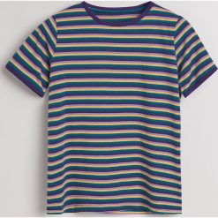 T-shirt w paski - Wielobarwny. T-shirty damskie Reserved, s, w paski, bez kołnierzyka. Za 49,99 zł.