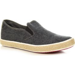 Espadryle męskie: Czarne tenisówki męskie espadryle Medicine