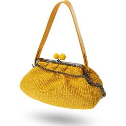 TORBA LIVIA weekend max mara. Żółte torebki klasyczne damskie Weekend Max Mara, z aplikacjami, na ramię, z aplikacjami. Za 1309,00 zł.