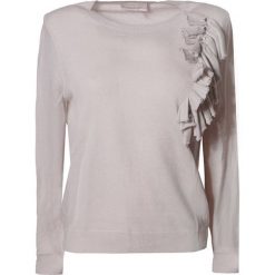 Sweter w kolorze beżowym. Brązowe swetry damskie Stefanel, xl, z wełny. W wyprzedaży za 259,95 zł.