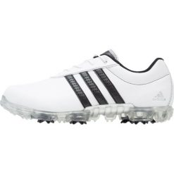 Adidas Golf ADIPURE FLEX Obuwie do golfa white/core black/silver metallic. Białe buty sportowe męskie marki adidas Golf, z materiału, na golfa. Za 449,00 zł.