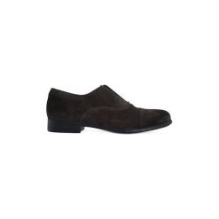 Derby Frau SUEDE LAVAGNA SUEDE. Czarne półbuty męskie marki Frau, bez wzorów, bez zapięcia. Za 330,67 zł.