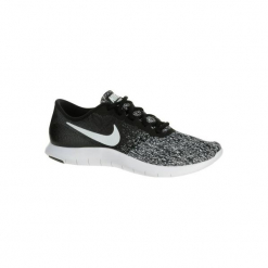 Buty damskie do szybkiego marszu Flex Contact w kolorze czarno-białym. Czarne buty damskie do fitnessu marki Nike. W wyprzedaży za 199,99 zł.