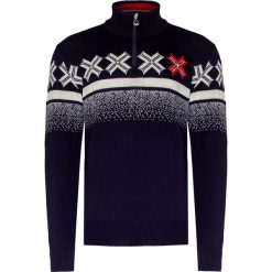 Sweter DALE OF NORWAY OL PASSION. Niebieskie swetry męskie Dale of Norway, na zimę, bez wzorów, z wełny, sportowe, ze stójką, bez kaptura. Za 880,00 zł.