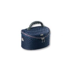TOP CHOICE Kuferek damski Navy Oval rozm.M (95078) 1szt. Niebieskie topy damskie marki TOP CHOICE, m, bez wzorów, bez kołnierzyka. Za 39,87 zł.