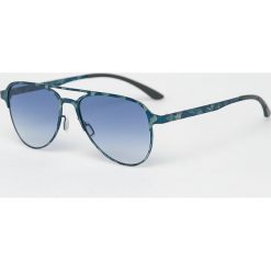 Adidas Originals - Okulary AOM005. Niebieskie okulary przeciwsłoneczne męskie adidas Originals, z materiału. W wyprzedaży za 169,90 zł.