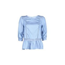 Bluzki Betty London KOCLE. Niebieskie bluzki damskie Betty London, s, bez wzorów, bez kołnierzyka, bez rękawów. Za 127,20 zł.