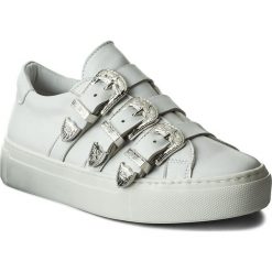 Sneakersy BRONX - ByardenX 65999-B White 04. Białe półbuty damskie marki Bronx, bez wzorów, ze skóry, bez obcasa, na płaskiej podeszwie, bez zapięcia. W wyprzedaży za 229,00 zł.