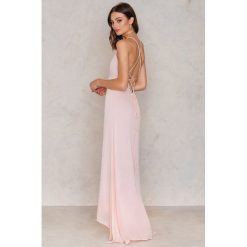 Sukienki: Girl & The Sun Sukienka Maxi Luna Tie Back – Pink