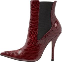 Botki damskie lity: Public Desire SCORPIO Botki na obcasie burgundy