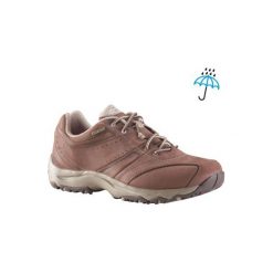 Skórzane buty damskie do szybkiego marszu Nakuru Novadry wodoodporne,brąz/beż. Pomarańczowe buty sportowe damskie marki NEWFEEL, bez wzorów, z poliesteru, sportowe, trekkingowe. Za 299,99 zł.