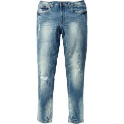 Jeansy męskie: Dżinsy ze stretchem Skinny Fit Straight bonprix niebieski „used”