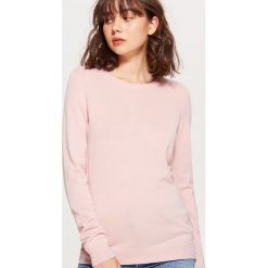 Gładki sweter - Kremowy. Białe bez kategorii marki Cropp, s. W wyprzedaży za 29,99 zł.