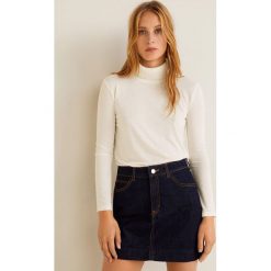 Mango - Top Helen. Białe bluzki damskie marki Mango, s, z elastanu. Za 79,90 zł.