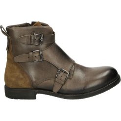 Botki męskie - 56869 OLI-DAT. Zielone botki męskie Venezia, ze skóry. Za 239,00 zł.
