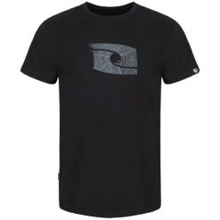 Loap Koszulka Męska Z Krótkim Rękawem Antar Black/Grey L. Szare koszulki męskie Loap, m, z nadrukiem, z bawełny, bez kołnierzyka, z krótkim rękawem, krótkie. W wyprzedaży za 63,00 zł.