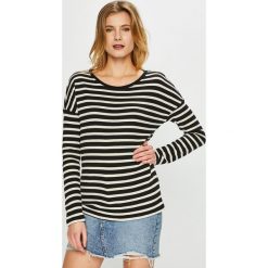 Only - Bluzka. Niebieskie bluzki damskie ONLY, s, bez wzorów, z bawełny, z okrągłym kołnierzem. W wyprzedaży za 49,90 zł.