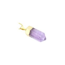 Colare Ametyst Wahadło Złoto. Fioletowe naszyjniki damskie Brazi druse jewelry, na co dzień, z ametystem, srebrne. Za 170,00 zł.