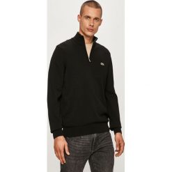 Lacoste - Sweter. Czarne swetry męskie Lacoste, s, z aplikacjami, z bawełny, z golfem, bez kaptura. Za 599,90 zł.