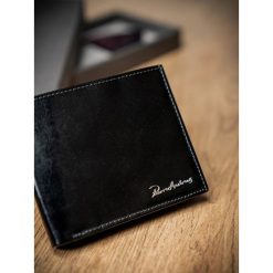 Portfel męski skórzany RFID Pierre Andreus czarny - Czarny. Czarne portfele męskie PIERRE ANDREUS, bez wzorów, ze skóry. Za 89,99 zł.