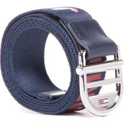 Pasek Damski TOMMY JEANS - Tjw Webbing Belt 3.0 AW0AW09111 0GY. Niebieskie paski damskie Tommy Jeans, w paski, z jeansu. Za 179,00 zł.