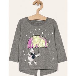 Name it - Longsleeve dziecięcy 80-110 cm. Niebieskie bluzki dziewczęce Name it, z nadrukiem, z bawełny, z okrągłym kołnierzem, z długim rękawem, długie, bez kaptura. W wyprzedaży za 49,90 zł.