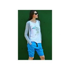 Spodenki i szorty męskie: Button drill short pants krótkie spodenki turkusowe