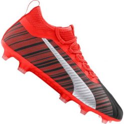 Buty piłkarskie Puma One 5.2 Fg / Ag M 105618-01. Czerwone buty sportowe męskie Puma, na jesień, z dzianiny, na sznurówki, do piłki nożnej. W wyprzedaży za 469,00 zł.